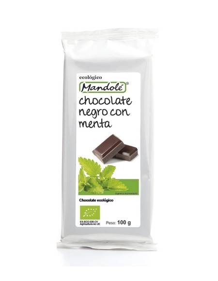 Chocolate negro con Menta (70% cacao) tableta