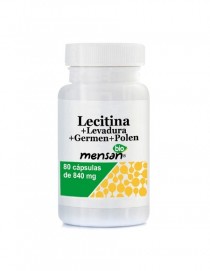 Cápsulas vegetales de Lecitina BIO + Levadura + Germen + Polen 840 mg