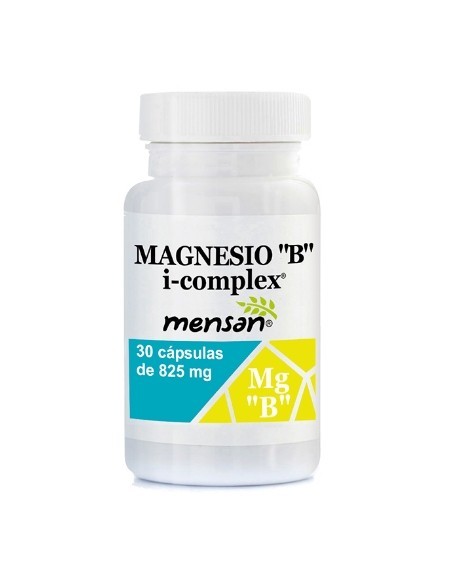 Cápsulas vegetales MAGNESIO "B" i-complex® (Mg Quelato + Vit. B6) 825 mg