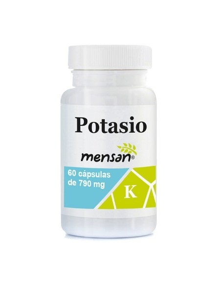 Cápsulas vegetales de Potasio (K Gluconato) 790 mg