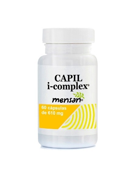 Cáps. veg. CAPIL i-complex® (Aminoácidos azufrados +Grupo B +Selenio + Ginkgo +Vit. C) 610 mg.