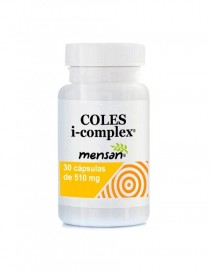 Cápsulas vegetales COLES i-complex® (Policosanol + Arroz rojo) 510 mg.